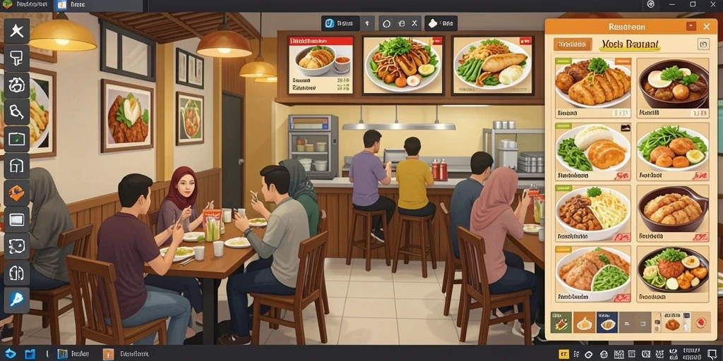 Fitur sosial memungkinkan interaksi dengan teman-teman.