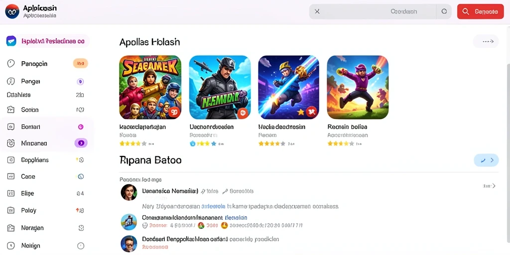 Tampilan menu utama dengan navigasi yang intuitif.