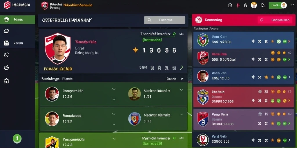 Menu pilihan permainan yang lengkap dan mudah diakses.